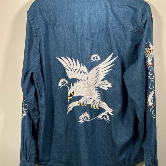 Levi's denim Barstow shirt with embroidery - Picture 2 of 8